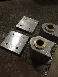 Aluminum hinge blocks